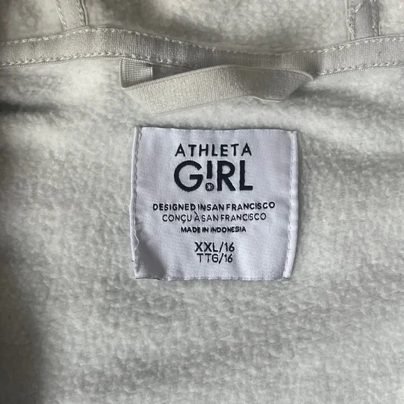 Athleta Girl Gray Fleece Jacket - Picture 2 of 4